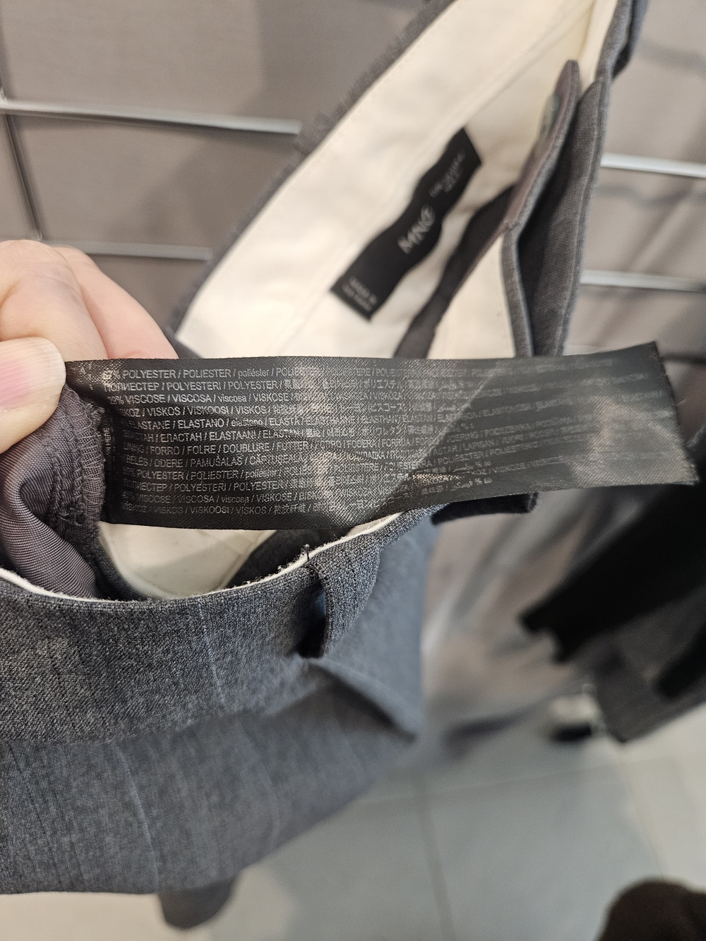 Mango Gray Dress Pants - Modern Tailored Fit